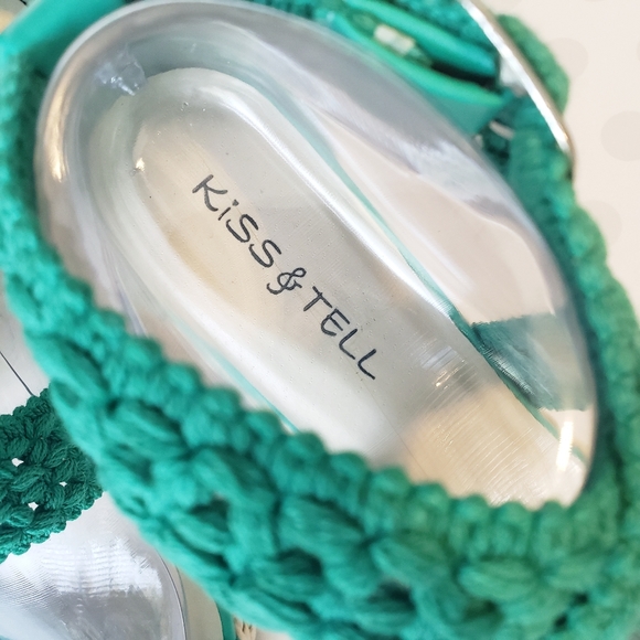 Green Espadrille Wedges from Kiss & Tell, Size 10 - Picture 4 of 8